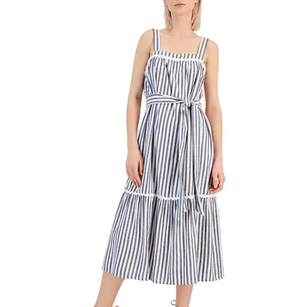 I.N.C. International Concepts Women's Striped Sleeveless Sundress Size 8